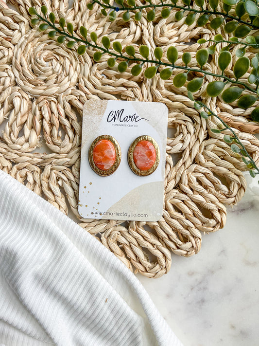 Oval Statement Stud (Options Available)